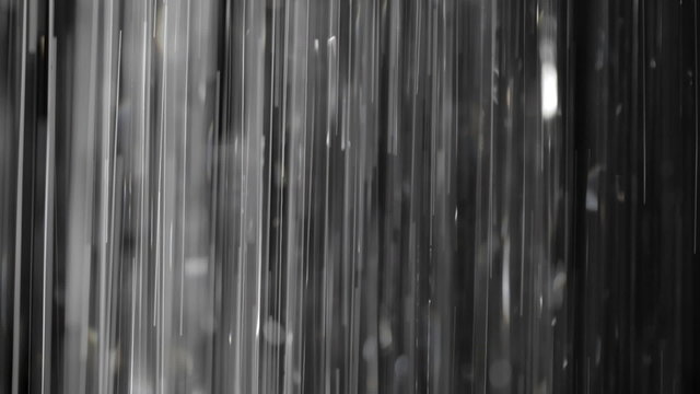 Rain on black.