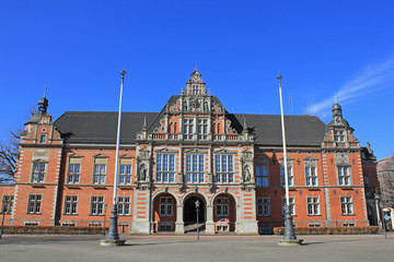 Fototapeta na wymiar Hamburg Rathaus von Harburg 1889 (renesans)