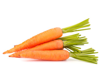 Carrot vegetable with leaves