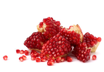 Ripe pomegranate piece