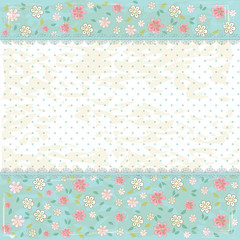 Floral vintage background