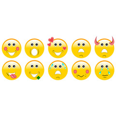 Set of emoticons