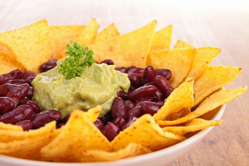 nachos with vegetables