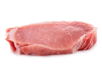 raw meat isolated on white