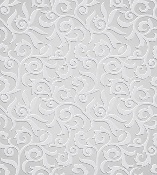Traditional silver wallpaper