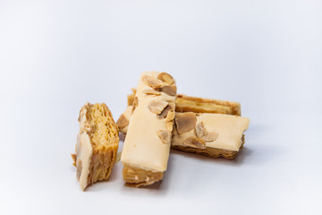 Extreme close-up image of cookies