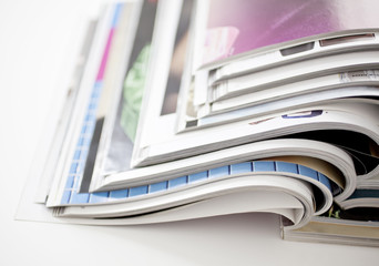 stack of magazines