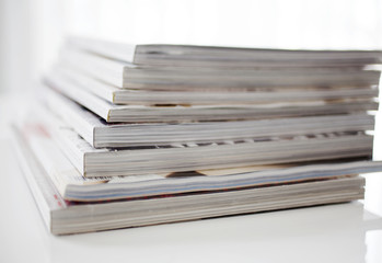 stack of magazines