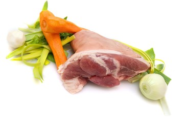 Jarret de porc demi-sel.