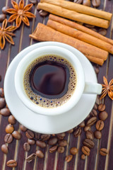 coffee and aroma spice