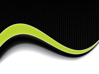 Abstract green wave background design
