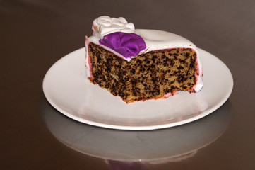 Gateau au chocolat et décoration en pâte à sucre