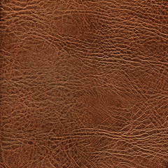Brown leather texture closeup