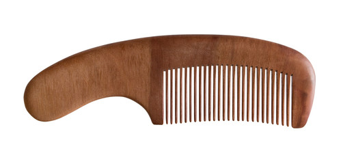 Wood comb isolated