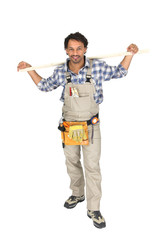 Handyman wearing a toolbelt