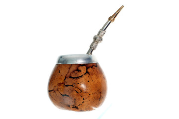 Argentinian Yerba Mate tea attributes - calabash and bombilla