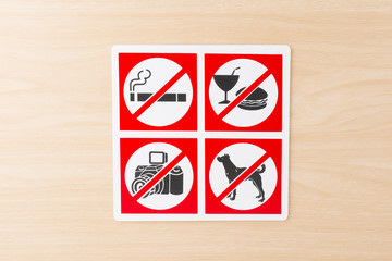 Not Allow Sign