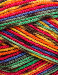 Multicolored yarn