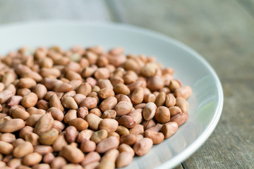 dried peanut on dish