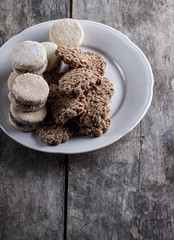 Cookies on plate