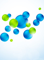 Abstract background with bubbles