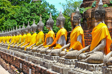 Wat Yai Chai Mongkhon in Ayuthaya province of Thailand