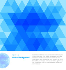 Blue abstract geometrical background