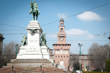 Fototapeta premium castello sforzesco 