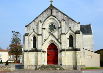 Fototapeta na wymiar église des clouzeaux