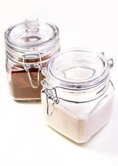 Glass jars