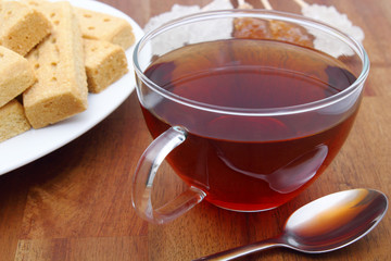 tea and shortbread - Tee und Shortbread