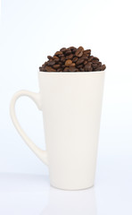 coffee beans in a cup