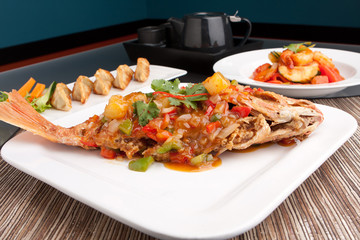 Red Snapper with Tamarind Sauce