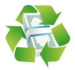 recycle monetary concept