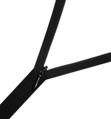 zipper isolated on white