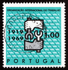 Postage stamp Portugal 1969 ILO Emblem