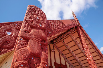 Maori Haus in Rotorua - obrazy, fototapety, plakaty