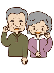 Obraz premium 老夫婦