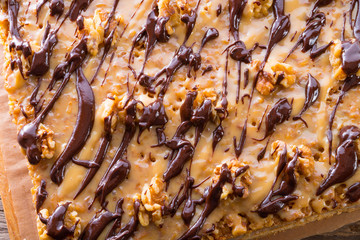walnut caramel cake