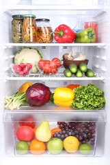 Refrigerator full of food © Africa Studio