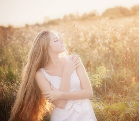 beautiful girl outdoor