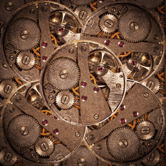 Clock mechanism with gears, background