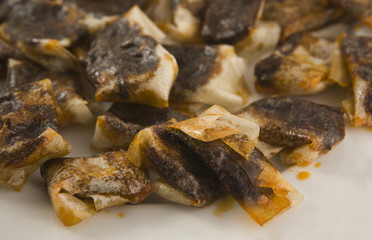 Jelly black pudding detail
