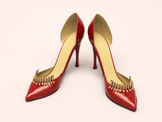 Women's red shoes