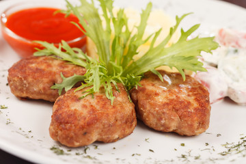 cutlets with potatoes