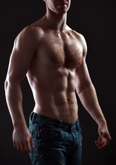 Fototapeta premium strong athletic man