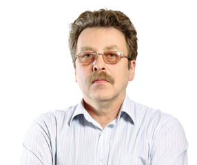 Fototapeta premium Portrait of young man wearing glasses