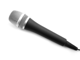 Microphone isolated on white background