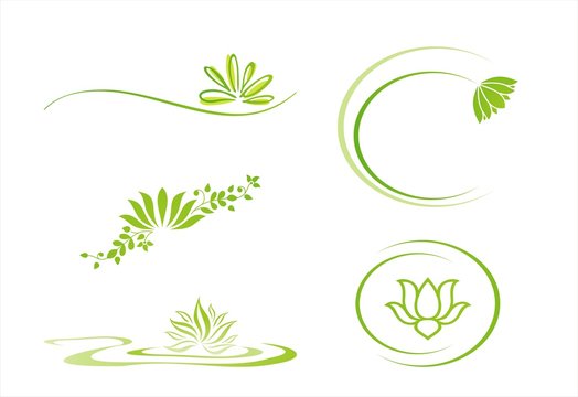 water lily , Buddha , Eco friendly business logo design, India