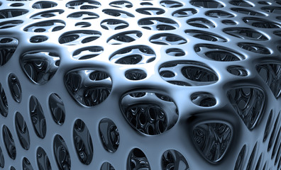 Abstract 3D mesh structure - obrazy, fototapety, plakaty